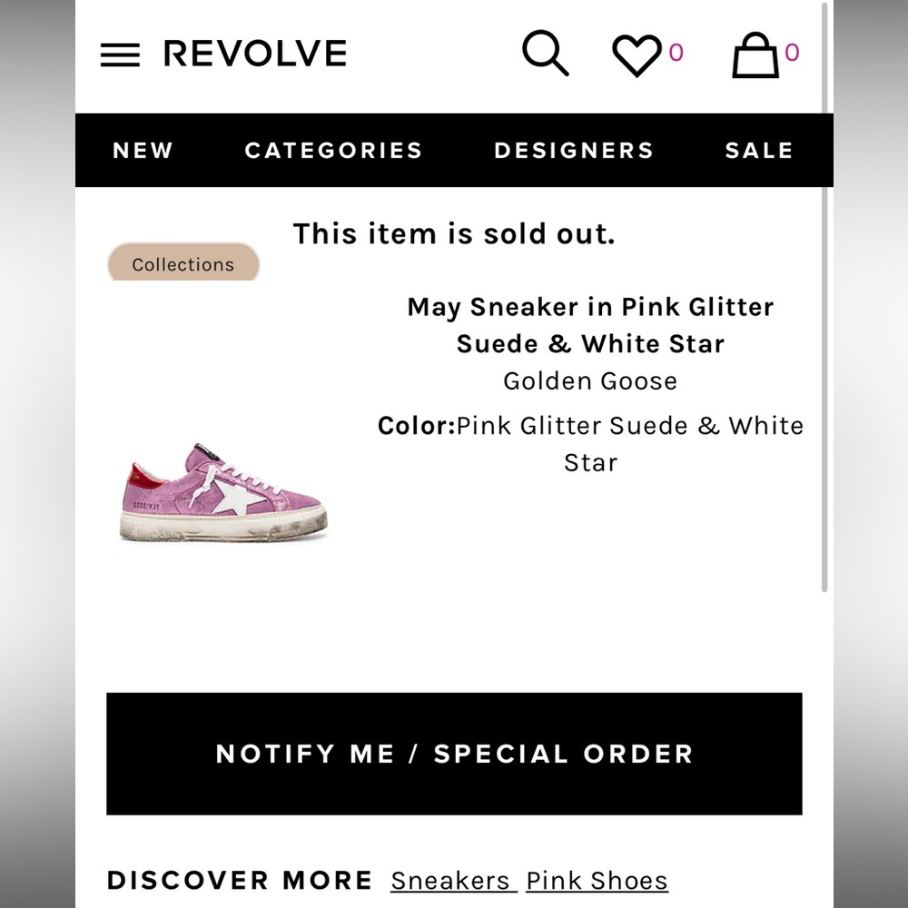 Golden Goose GGDB May sneakers pink, red, white